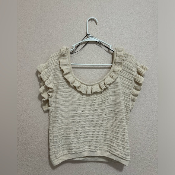 Knitted ruffle top - Picture 2 of 3